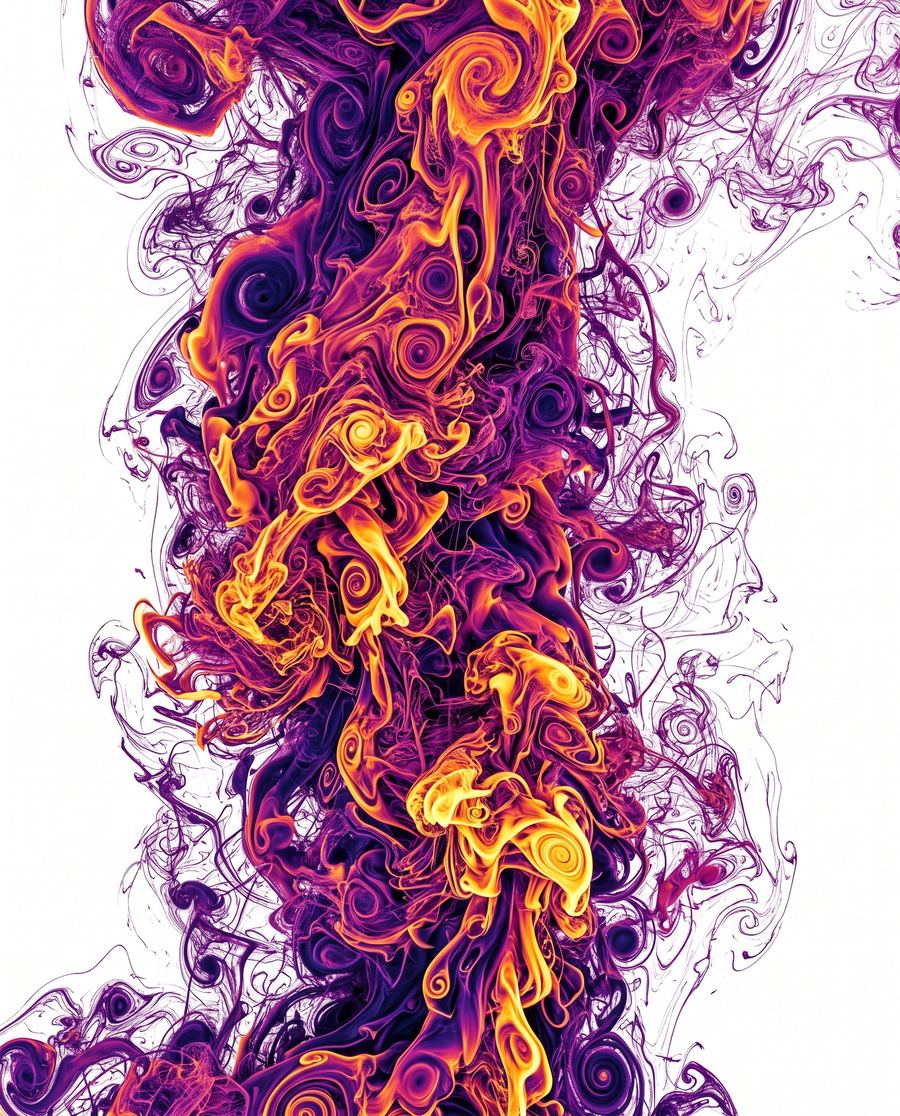 Turbulent flow - structureless chaos